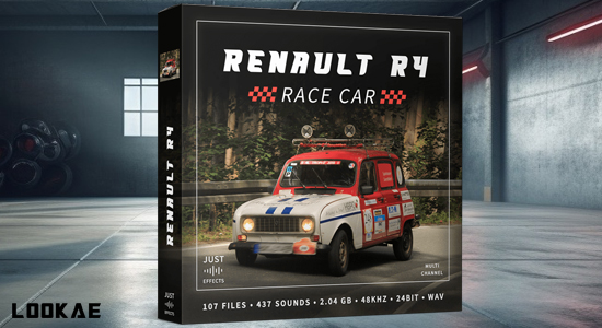 437个雷诺R4汽车老式赛车引擎轰鸣行驶鸣笛无损音效 Renault R4
