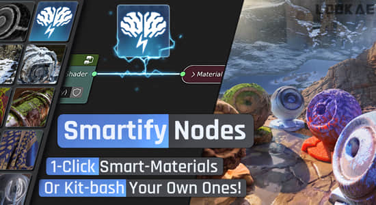 智能特效材质预设资产Blender预设 Smartify Nodes V1.04