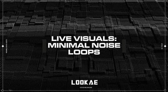 视频素材-44个信号噪波干扰损坏视觉特效动画 Minimal Noise Loops