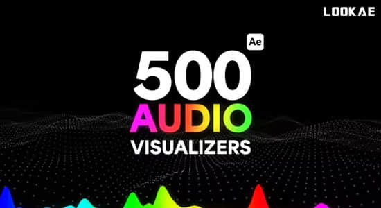 AE模板-500种创意音频可视化图形主题包装宣传动画 Audio Visualizers Pack