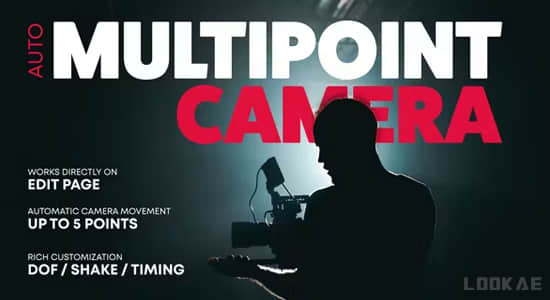 达芬奇特效库-多点控制三维空间透视动画预设模板 Multipoint Action Camera