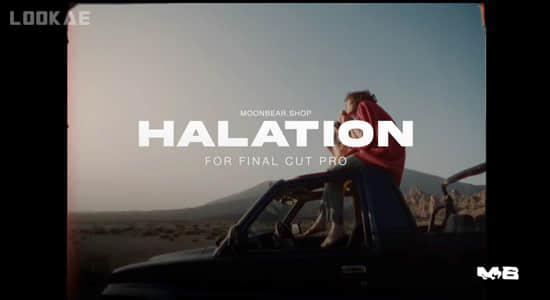 FCPX插件-视频高光边缘RGB胶片光晕视觉特效 Halation