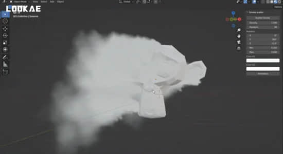 Blender插件-三维模型烟雾散布生成器 Smoke Scatter v1.2.0