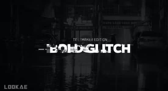 达芬奇模板-故障干扰文字标题动画 Title Animator - Bold Glitch