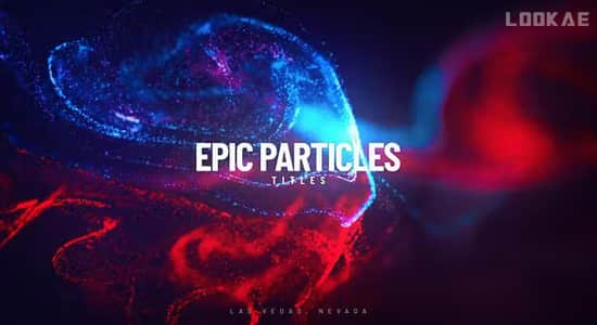 AE模板-震撼史诗抽象粒子背景文字标题开场片头(含原版音乐) Epic Particle Titles