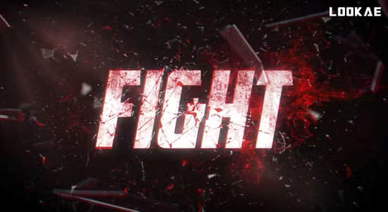 AE模板-激情动感搏击战斗包装片头动画 Fight Night