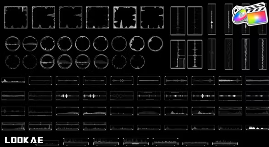 FCPX插件-82个音频元素信息图表图形动画 Infographic Elements Audio Motion