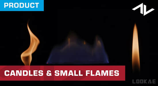 视频素材-31组真实火焰火苗燃烧动画（带透明通道）Candles & Small Flames