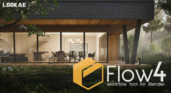 模型预设管理器Blender插件+预设库 Flow V4.0.2 – The Next-Level Asset Manager+Basic Nature Pack