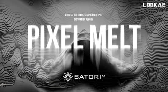 中文汉化AE/PR插件-像素融化位移拉伸失真视觉特效 Pixel Melt V1.0.1 Win
