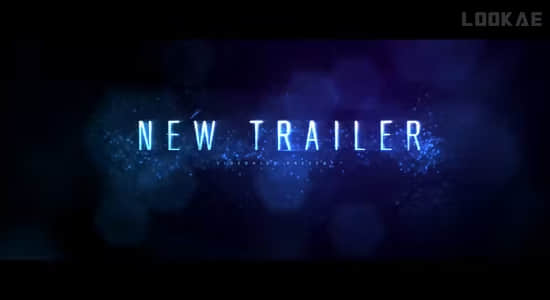 AE模板-震撼粒子电影预告片文字标题片头 Plasma Trailer Title