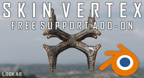 Blender插件-创建蒙皮细分有机网格 Skin Vertex V1.0