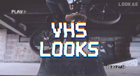 FCPX插件-30组复古老录像带视觉风格效果预设 VHS Looks