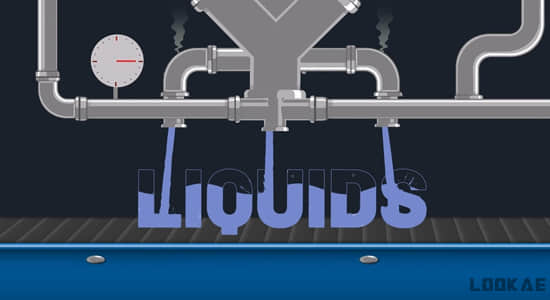 AE脚本-一键填充模拟流体液体MG动画 Liquids v1.0.0+使用教程