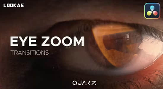 达芬奇模板-创意眼睛视野缩放转场过渡预设 Eye Zoom Transitions for Davinci Resolve