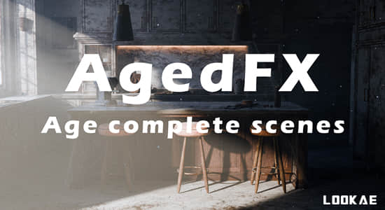AgedFX v1.22 三维模型老化腐蚀做旧特效Blender插件
