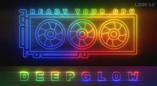 中文汉化AE插件-漂亮真实高级辉光发光特效 Deep Glow v1.6.6 Win