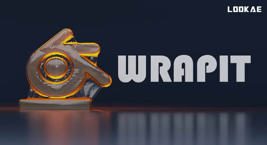 轻松创建塑料包装效果Blender插件 WrapIt V1.0