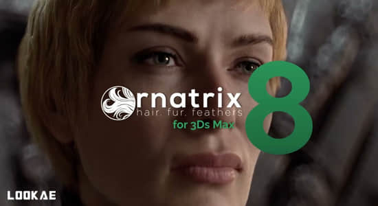 头发毛发羽毛模拟3DS MAX插件 Ephere Ornatrix V8.1.4.34639
