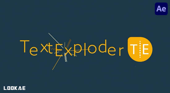 AE脚本-文字分割分离成单独图层 TextExploder v3.0.001+使用教程