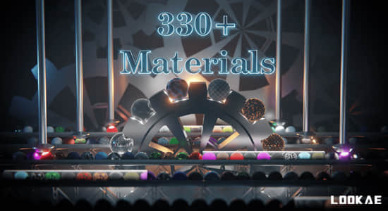 Blender预设-330种金属塑料木质布料石头玻璃发光材质 Advanced Material Pack v1.3