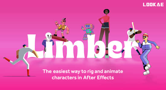 AE脚本-二维人物角色骨骼IK绑定动画控制 Limber V2.0.6 含预设库+使用教程