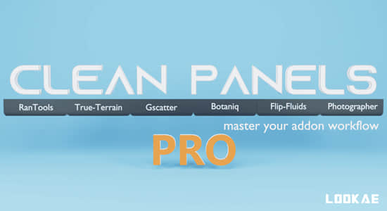 Blender插-工作流程界面管理件 Clean Panels Pro V7.0.3