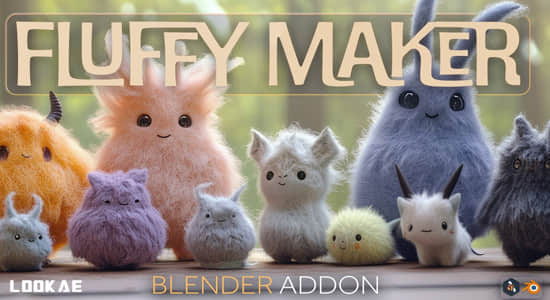 Blender插件-逼真毛发生成器 Fluffy Maker V1.0.0