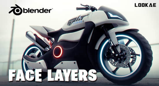 Blender插件-快速选择隐藏模型面 Face Layers V1.0+使用教程