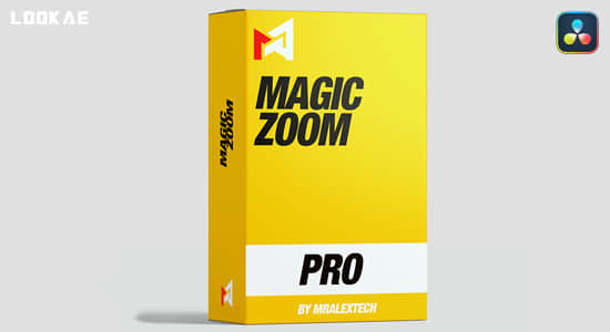 达芬奇插件-高级魔法多功能缩放工具+65个预设 MagicZoomPro - Full Pack