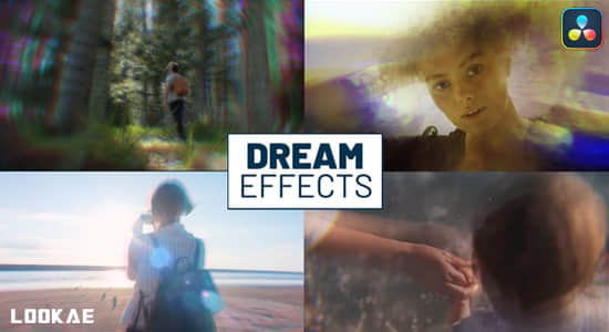 达芬奇模板-迷幻梦境棱镜重影视觉特效预设 Dream Effects
