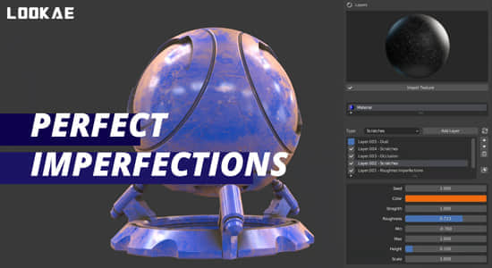 Blender插件-完美划痕污迹做旧工具 Perfect Imperfections v1.0