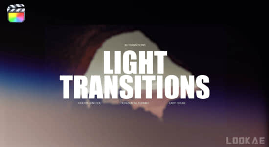 FCPX插件-30个镜头漏光炫光闪烁视频转场预设 Light Transitions