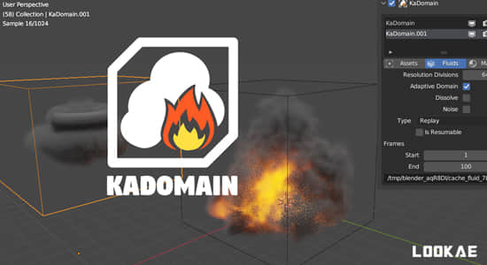 Blender插件-场景物理特效模拟管理工具 Kadomain V1.2.8
