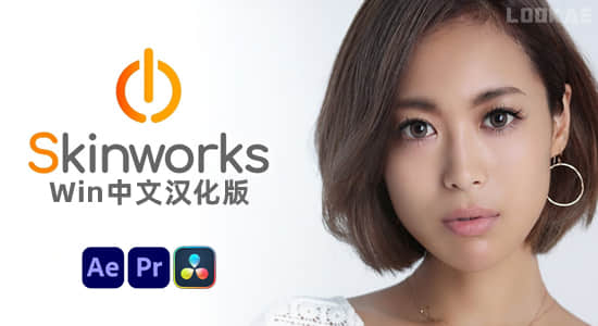 Win中文汉化版-AE/PR/达芬奇人脸磨皮修饰美颜插件 Skinworks 2024.11