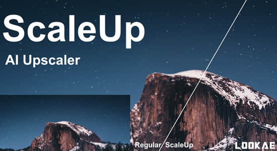 中文汉化版-人工AI智能视频无损放大AE/PR插件 ScaleUP v1.4.4 Win