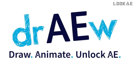 AE脚本-创意手绘线条图形动画 drAEw v1.0.007+使用教程