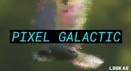 中文汉化AE/PR插件-像素撕裂破损故障视觉特效 Pixel Galactic v1.0.1 Win/Mac