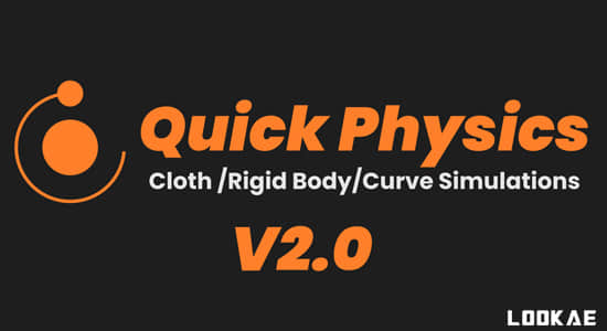 Blender插件-真实布料刚体物理模拟工具 Quick Physics V2.1.0