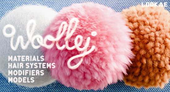 Blender插件-毛茸茸毛发资产预设 Woolly Tools and Shaders V2.0.5