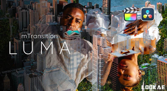 达芬奇插件-亮度衰减渐变溶解遮罩视频转场过渡 mTransition LUMA
