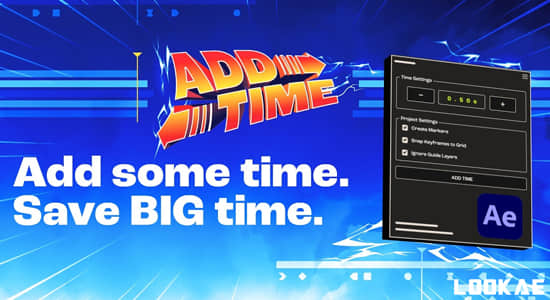 AE脚本-合成添加时间智能调整工具 Add Time V1.0.0+使用教程