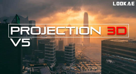 AE脚本-平面图片投射三维空间摄像机视差动画 Projection 3D V5.0.0+使用教程
