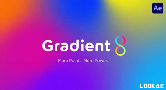 中文汉化AE插件-8点控制颜色渐变效果 Gradient8 1.0 Win+使用教程