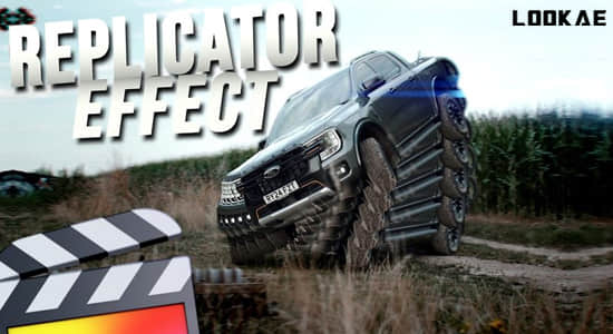 FCPX插件-画面复制分离叠加视觉特效 RN Replicator Effect