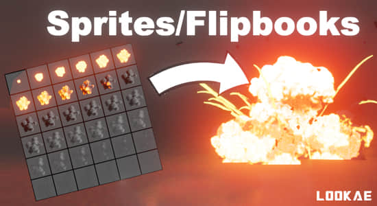 Blender预设-自定义粒子特效节点资产 Sprite Particles For Realtime Vfx With Geonodes V1.2.1+使用教程