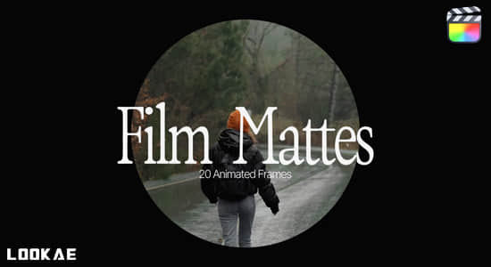 FCPX插件-20个电影遮罩边框动画 Film Mattes