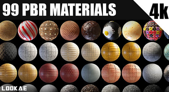 99种4K PBR纹理贴图材质预设素材 Pbr Materials Vol.01