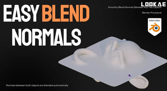 Blender插件-法线融合操作工具 Easy Blend Normals v1.0.1