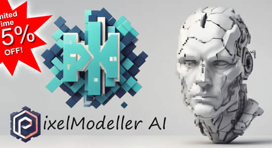 Blender插件-图片智能生成3D模型 Pixelmodeller Ai V1.4.9